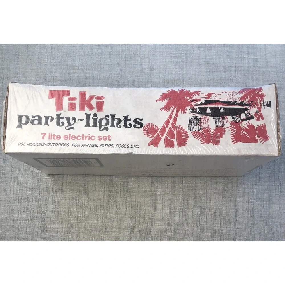 Tiki Bar Party String Lights - Vintage Blow Mold - Patio/RV Indoor/Outdoor MCM